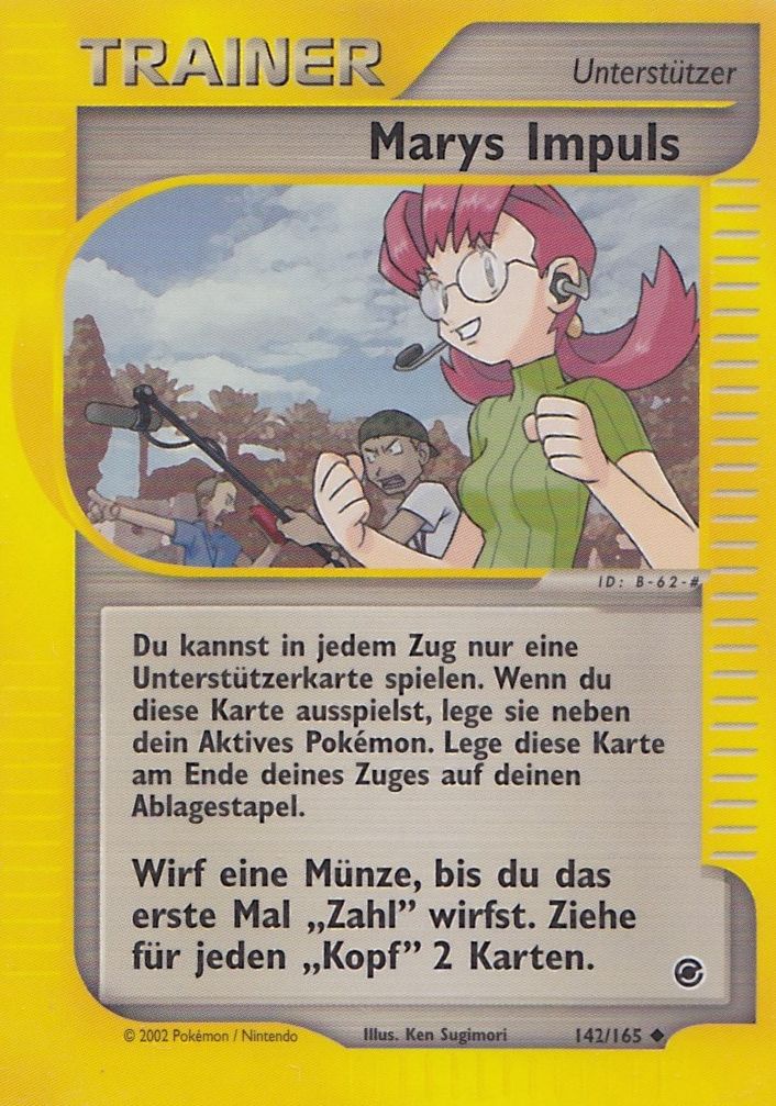 Mary's Impulse* 142 — Expedition (German Pokémon TCG card)