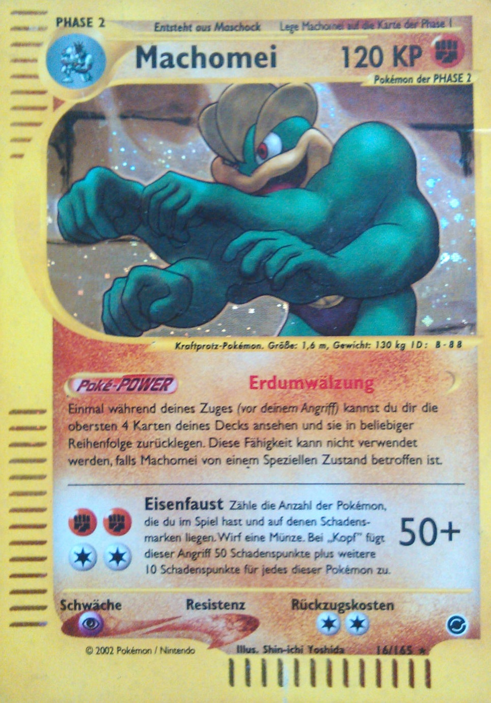Machomei 16 — Expedition (German Pokémon TCG card)