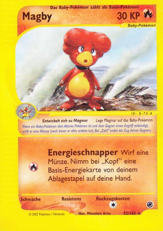 Magby 17 — Expedition (German Pokémon TCG card)
