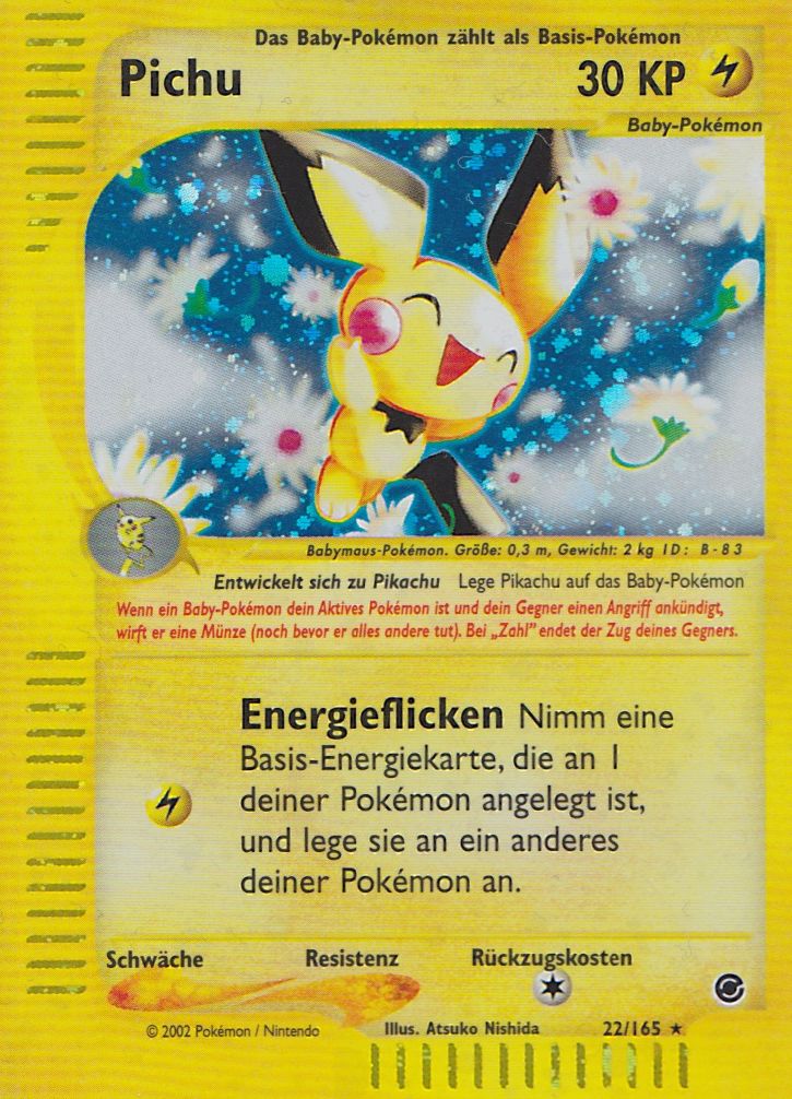 Pichu 22 — Expedition (German Pokémon TCG card)