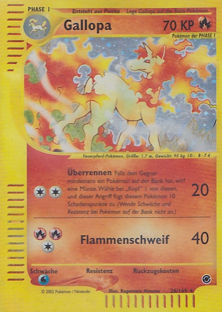 Gallopa 26 — Expedition (German Pokémon TCG card)