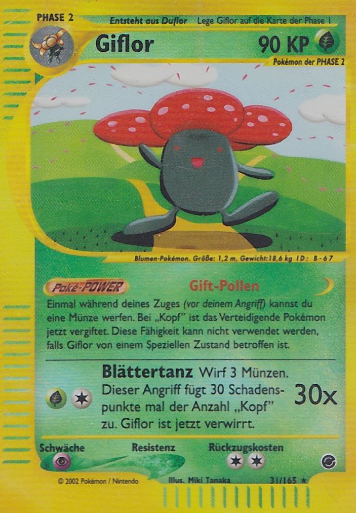 Giflor 31 — Expedition (German Pokémon TCG card)