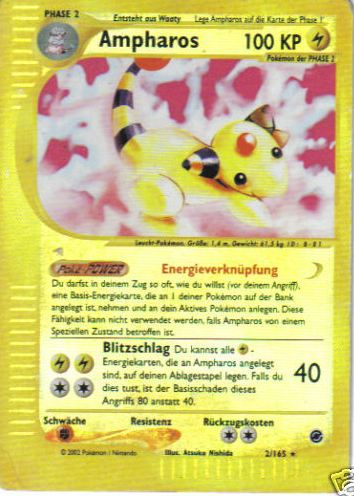 Ampharos 34 — Expedition (German Pokémon TCG card)
