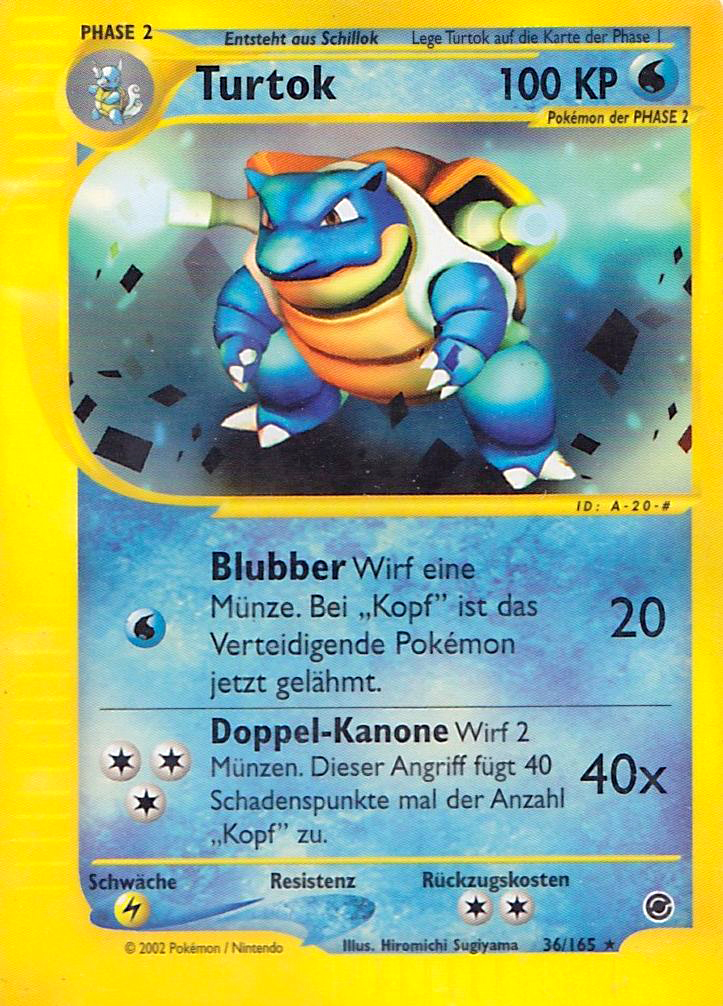 Turtok 36 — Expedition (German Pokémon TCG card)