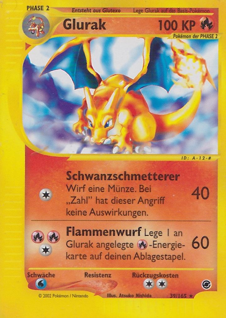 Glurak 39 — Expedition (German Pokémon TCG card)