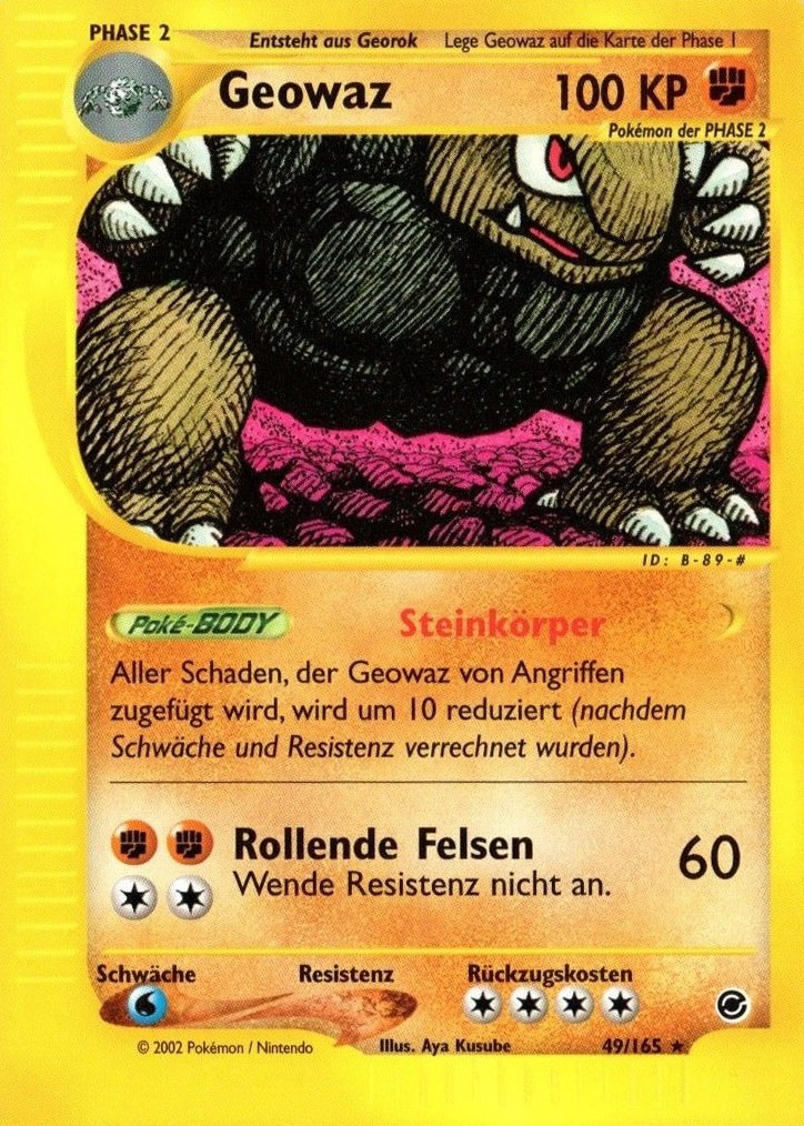 Geowaz 49 — Expedition (German Pokémon TCG card)