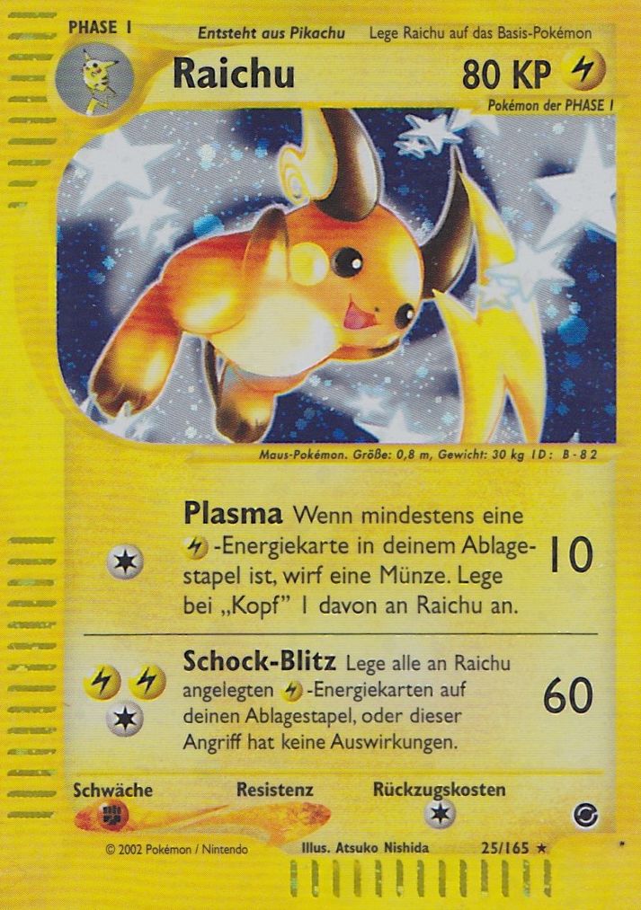 Raichu 61 — Expedition (German Pokémon TCG card)