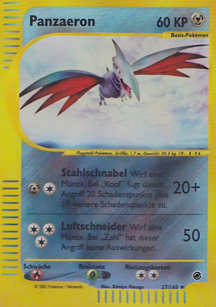 Panzaeron 63 — Expedition (German Pokémon TCG card)