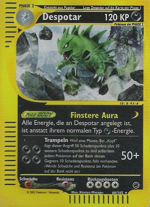 Despotar 66 — Expedition (German Pokémon TCG card)