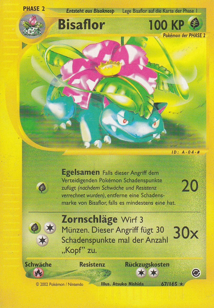 Bisaflor 67 — Expedition (German Pokémon TCG card)