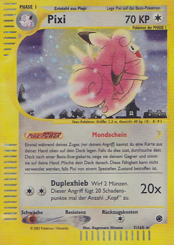 Pixi 7 — Expedition (German Pokémon TCG card)