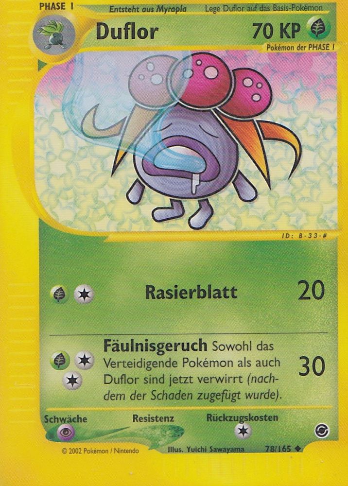 Duflor 78 — Expedition (German Pokémon TCG card)