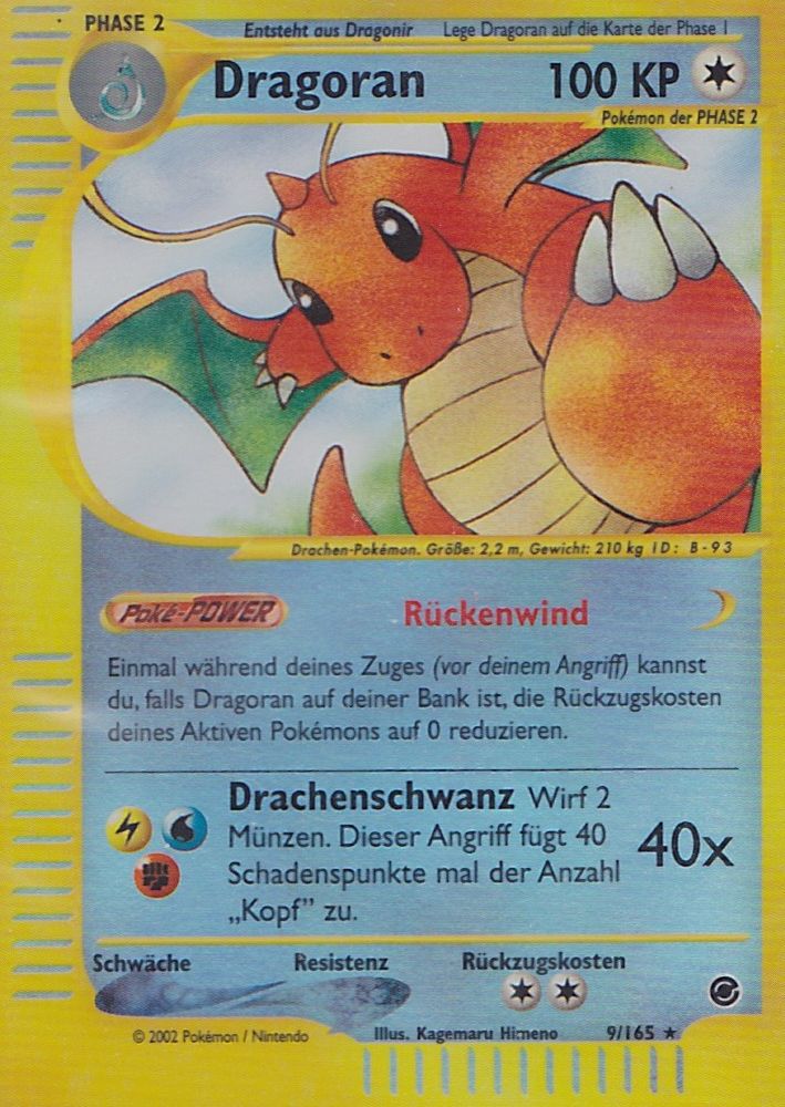 Dragoran 9 — Expedition (German Pokémon TCG card)