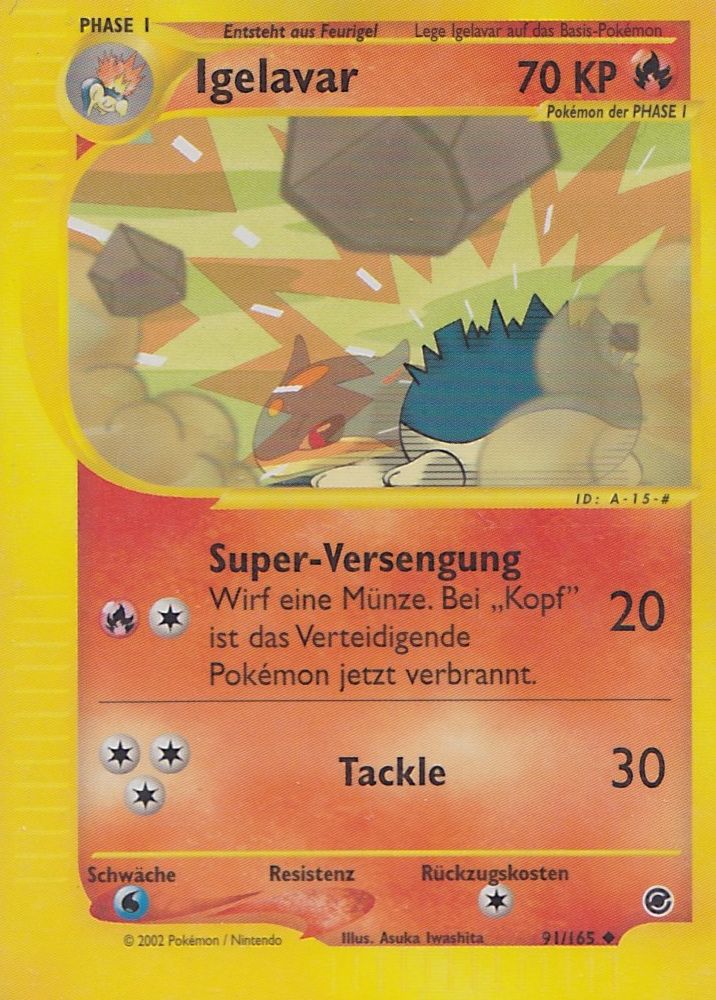 Igelavar 91 — Expedition (German Pokémon TCG card)