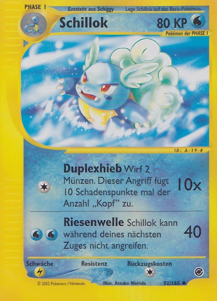 Schillok 92 — Expedition (German Pokémon TCG card)