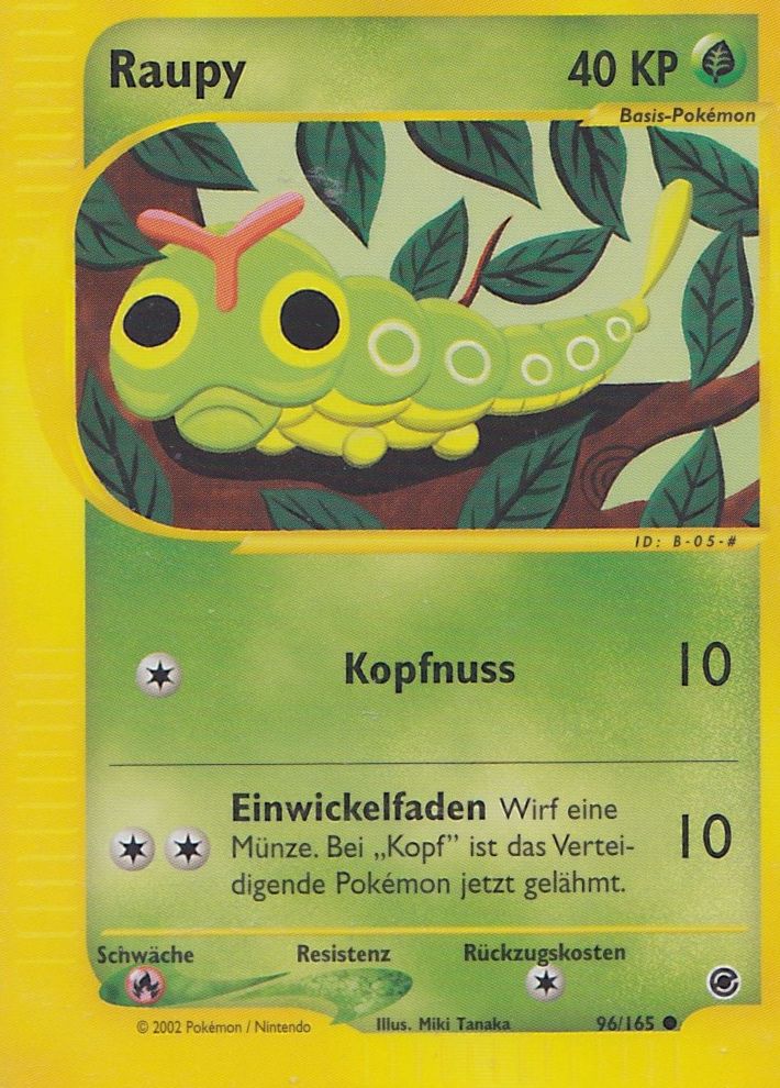 Raupy 96 — Expedition (German Pokémon TCG card)