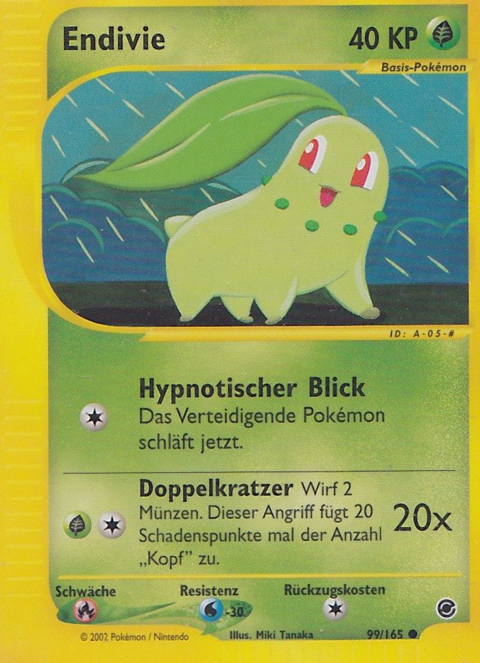 Endivie 99 — Expedition (German Pokémon TCG card)