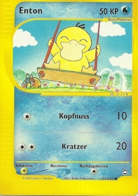 Enton 104 — Aquapolis (German Pokémon TCG card)