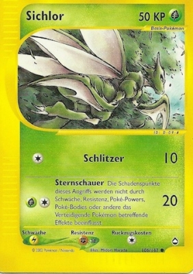 Sichlor 106 — Aquapolis (German Pokémon TCG card)