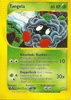 Tangela 112 — Aquapolis (German Pokémon TCG card)