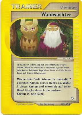 Waldwächter 123 — Aquapolis (German Pokémon TCG card)