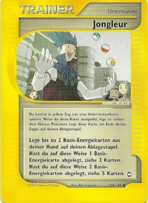 Jongleur 126 — Aquapolis (German Pokémon TCG card)