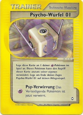 Psycho-Würfel 01 132 — Aquapolis (German Pokémon TCG card)