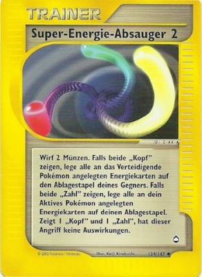 Super Energy Removal 2* 134 — Aquapolis (German Pokémon TCG card)