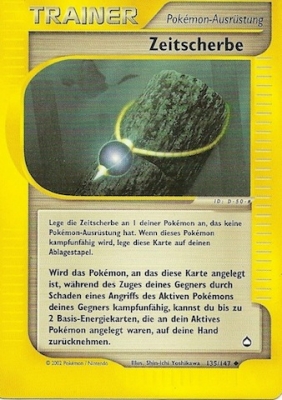 Zeitscherbe 135 — Aquapolis (German Pokémon TCG card)