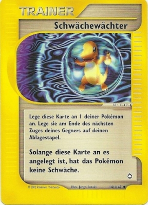 Weakness Guard* 141 — Aquapolis (German Pokémon TCG card)
