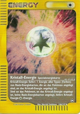 Kristall-Energie 146 — Aquapolis (German Pokémon TCG card)