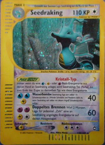 Seedraking 148 — Aquapolis (German Pokémon TCG card)
