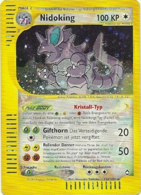 Nidoking 150 — Aquapolis (German Pokémon TCG card)