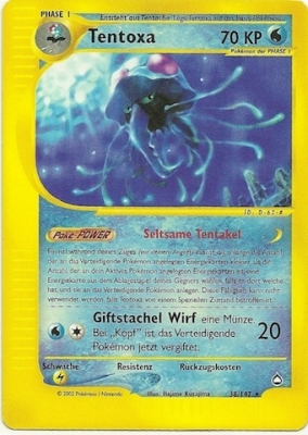 Tentoxa 38 — Aquapolis (German Pokémon TCG card)