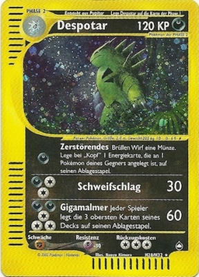 Despotar 40 — Aquapolis (German Pokémon TCG card)