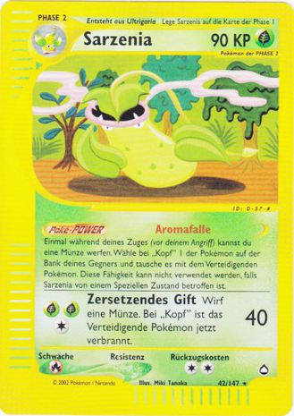 Sarzenia 42 — Aquapolis (German Pokémon TCG card)