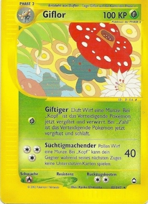Giflor 43 — Aquapolis (German Pokémon TCG card)