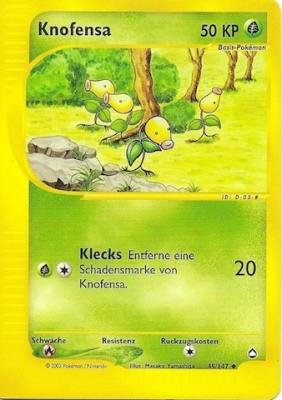 Knofensa 45 — Aquapolis (German Pokémon TCG card)