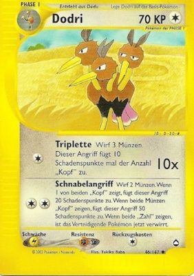 Dodri 46 — Aquapolis (German Pokémon TCG card)