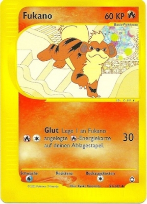 Fukano 51 — Aquapolis (German Pokémon TCG card)