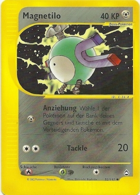 Magnetilo 52 — Aquapolis (German Pokémon TCG card)
