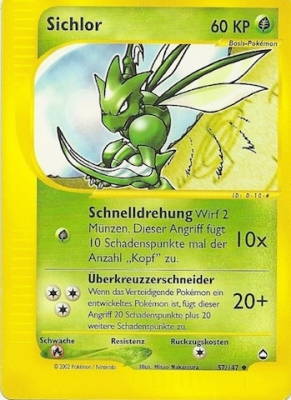Sichlor 57 — Aquapolis (German Pokémon TCG card)