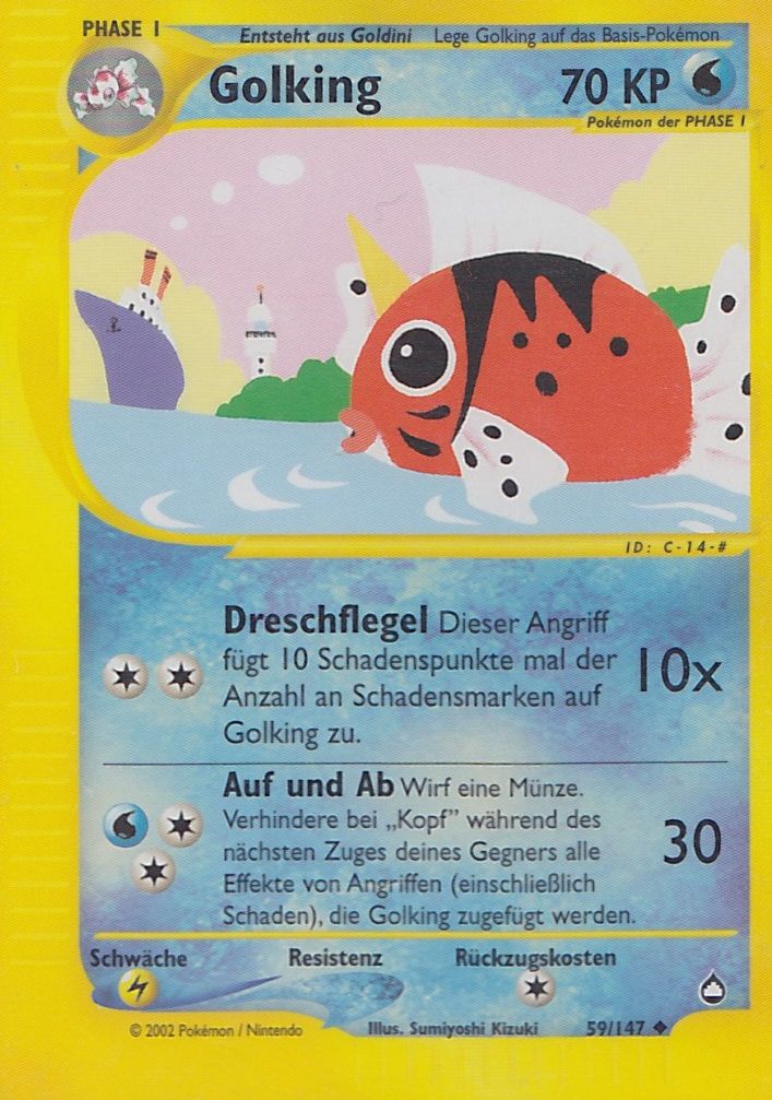 Golking 59 — Aquapolis (German Pokémon TCG card)