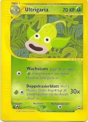 Ultrigaria 65 — Aquapolis (German Pokémon TCG card)