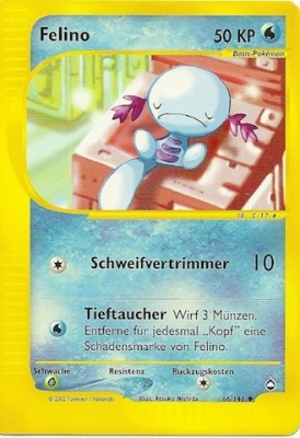 Felino 66 — Aquapolis (German Pokémon TCG card)