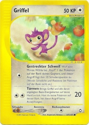 Griffel 67 — Aquapolis (German Pokémon TCG card)