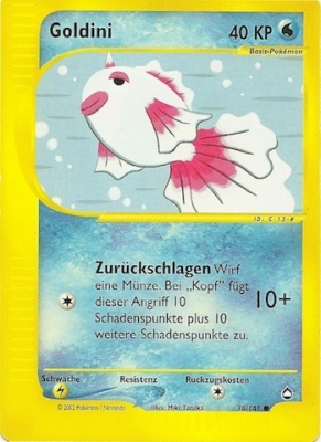 Goldini 78 — Aquapolis (German Pokémon TCG card)
