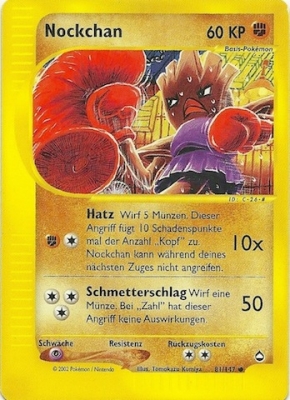 Nockchan 81 — Aquapolis (German Pokémon TCG card)