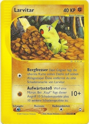 Larvitar 89 — Aquapolis (German Pokémon TCG card)
