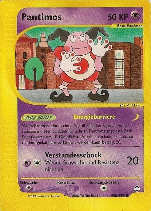 Pantimos 95b — Aquapolis (German Pokémon TCG card)